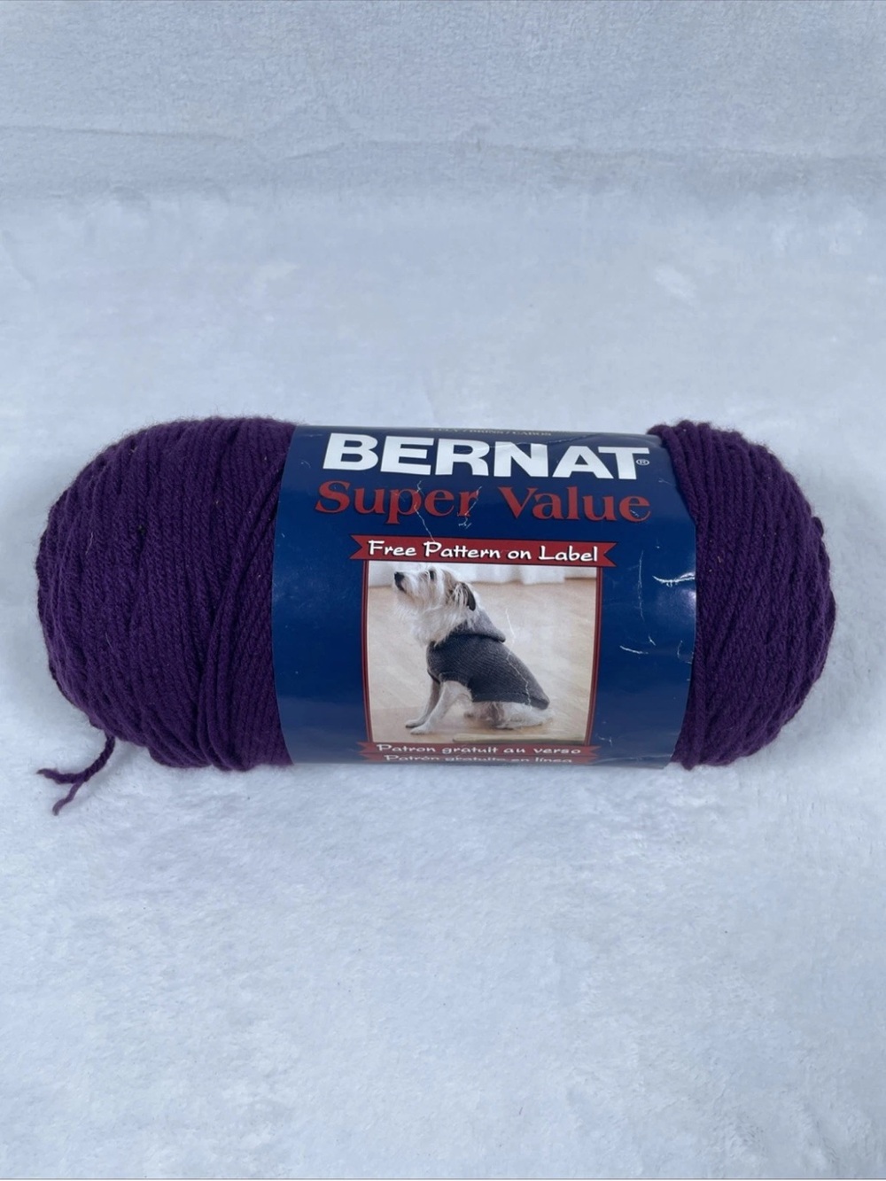 1 Skein Bernat Super Value MULBERRY Yarn - 426 Yds - 100% Arcylic 4 Ply Worsted